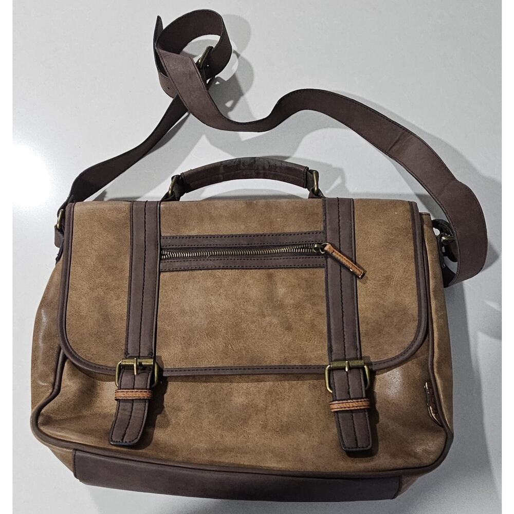 Aldo Faux Leather Messenger Bag - Men's